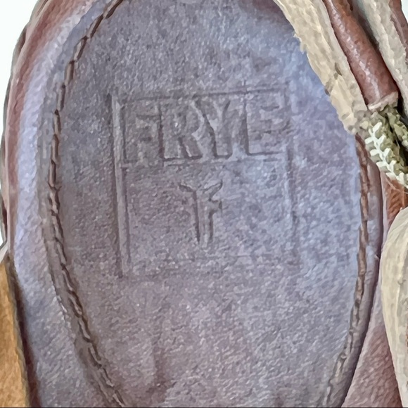 FRYE Leather Dara Stitch Campus Platform Cut Out Sandals—SZ. 10 - Picture 12 of 13
